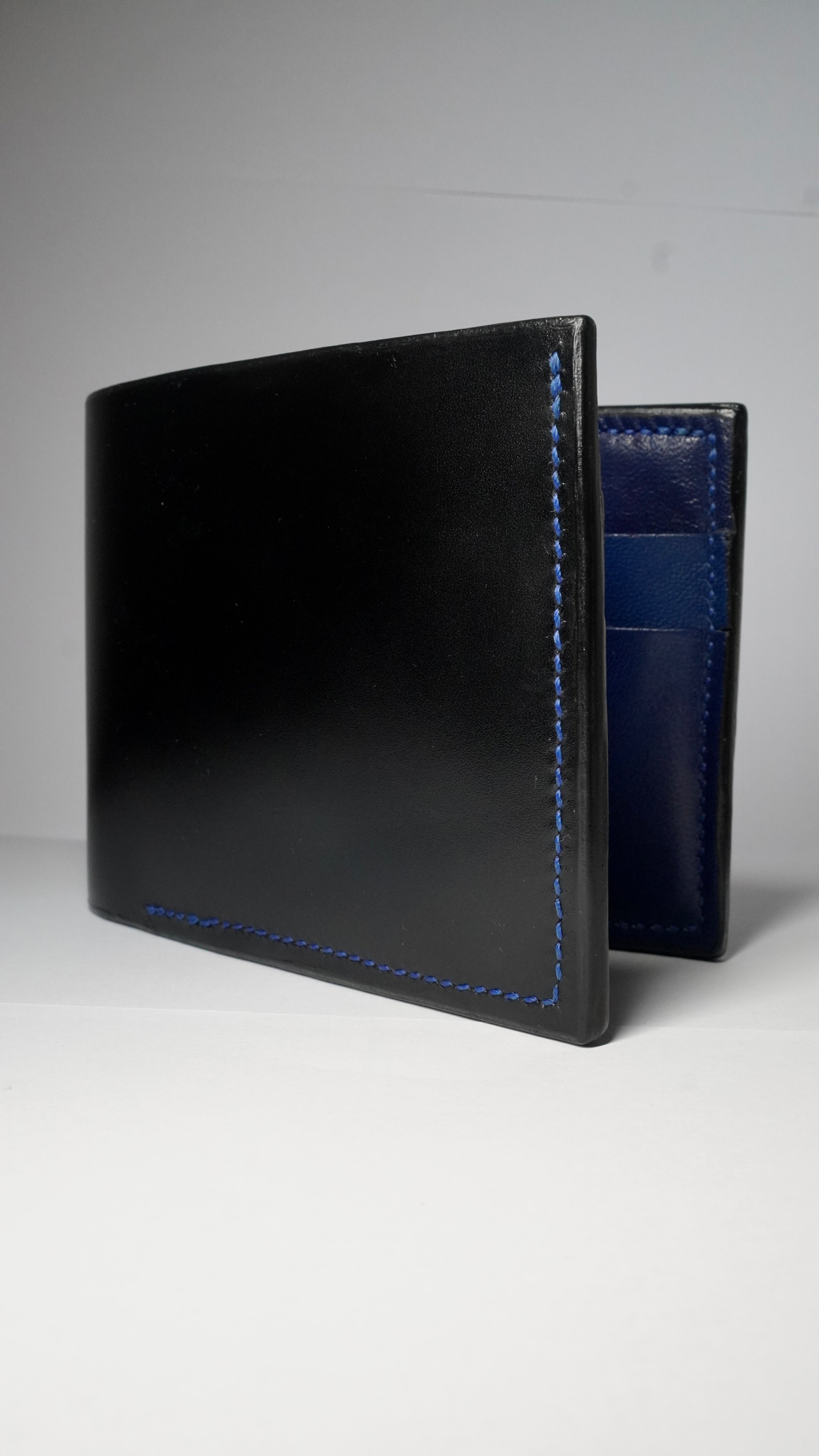 Portofel Premium Black & Royal Blue