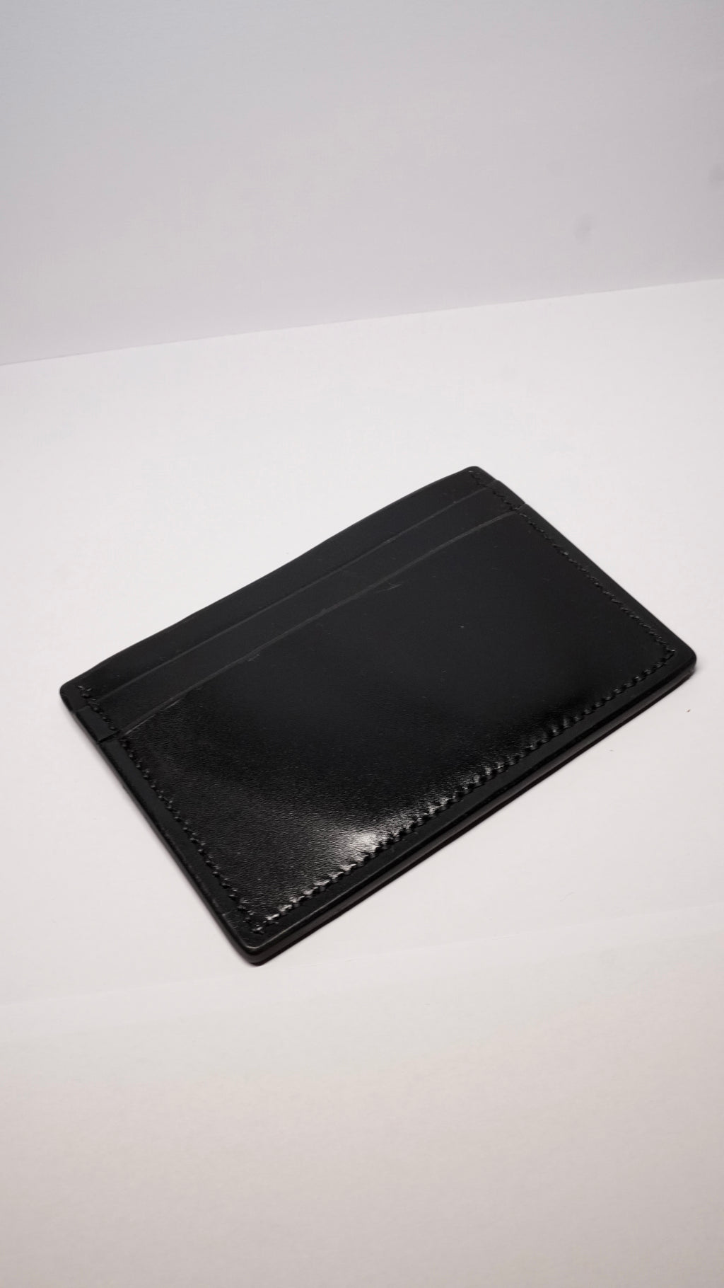 Cardholder din piele naturală – Negru Clasic