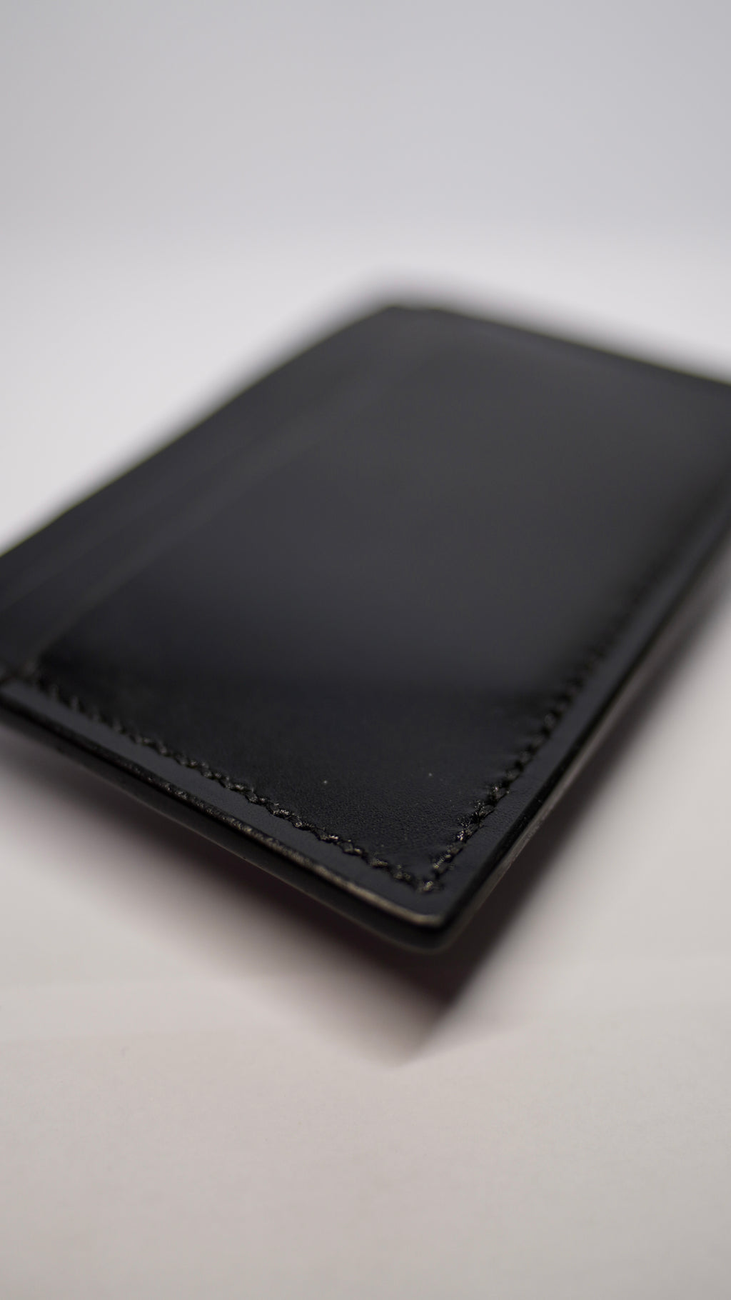 Cardholder din piele naturală – Negru Clasic